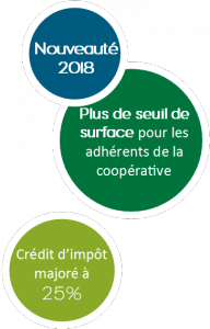 DEFI TRAVAUX 2018 : crédit d'impôt avec des avantages majorés pour les associés coopérateurs de la coopérative Forestière Nord Seine Forêt 2a